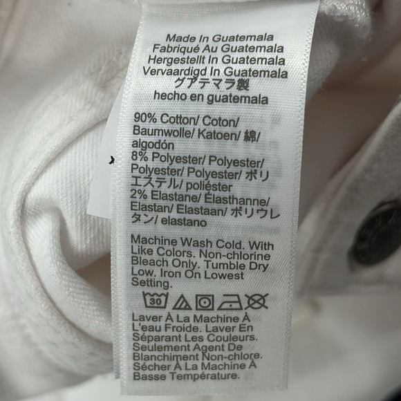 J Crew Factory 8"-rise white skinny jean in signature stretch size 31 NWT AW377 - Picture 8 of 11